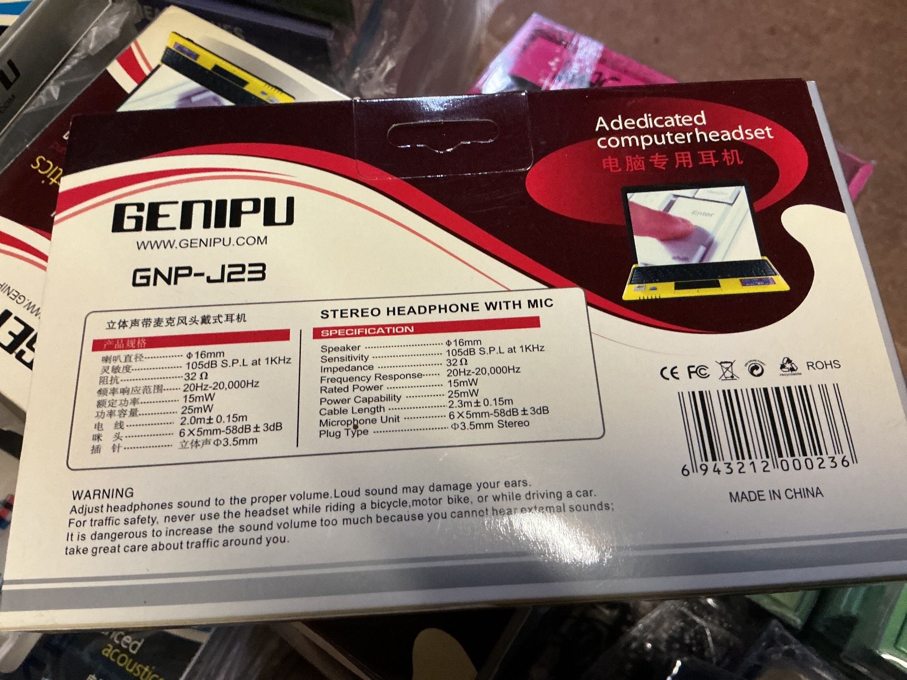 Kopfhörer: 133 écouteurs en liquidation – Neu und originalverpackt aus Lausanne von topthai 6