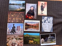lot de 10 cartes postales