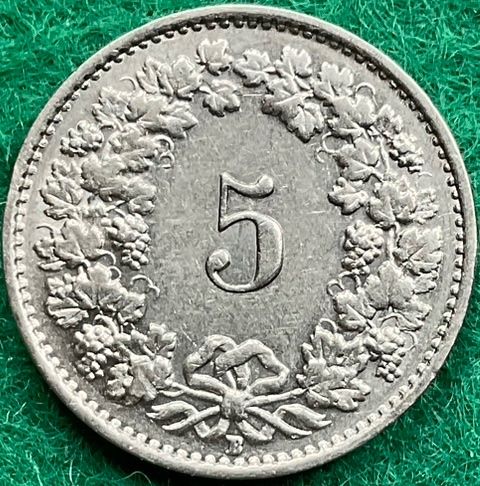 Tutti le monete: Pièce de 5 ct suisse 1936 – Usato da Plan-les-Ouates venduto da gab_cgf6 1