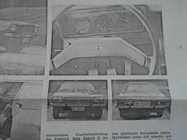 Prospekt Test AR Opel Rekord 1900 von 1972