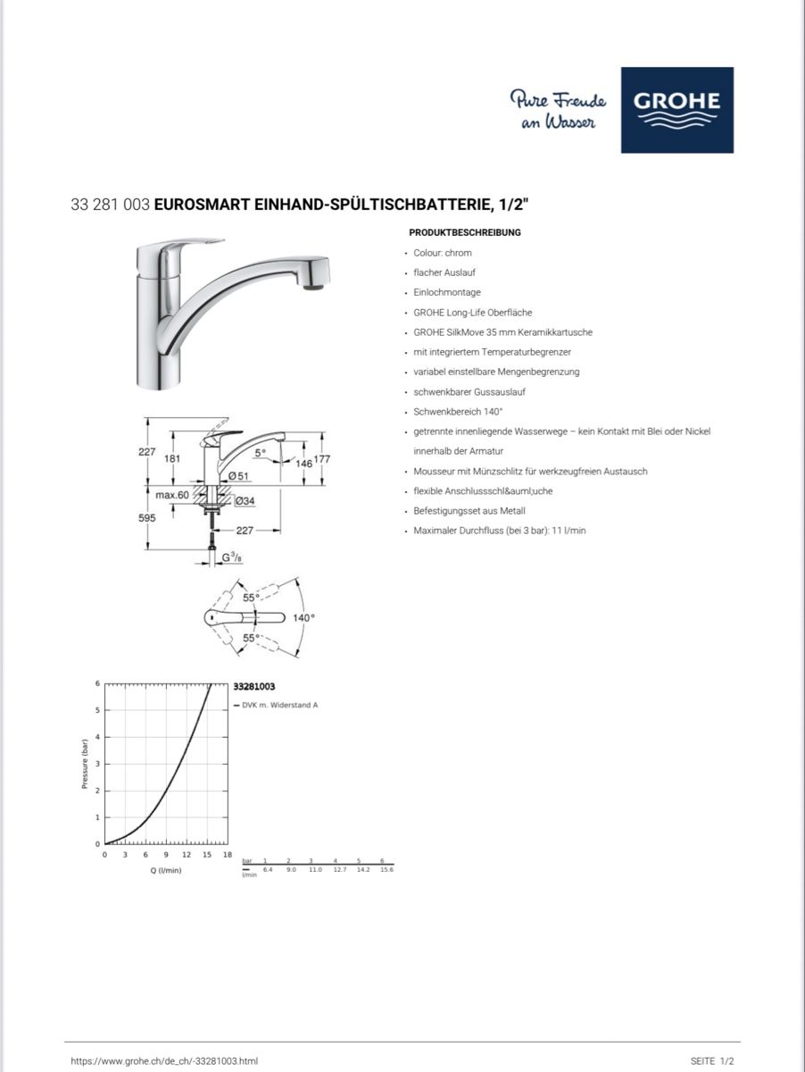Grohe Rubinetteria: Küchenmischer Grohe Eurosmart – Nuovo e nell'imballaggio originale da Pratteln venduto da andrea9669 1