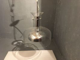 Suspension verre chromé Anders Pehrson