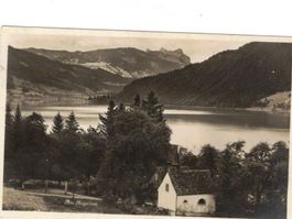 Aegerisee mit Kapelle, nostalgisch! Poststempel 1931
