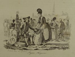 THURGAU TRACHT, MARKT, STAHLSTICH 1836