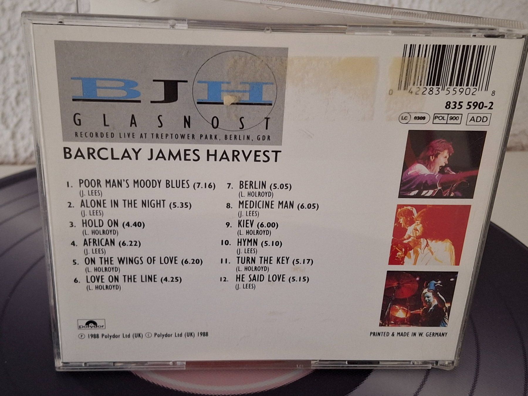 CD: CD  Barclay James Harvest - Glasnost Live – Usato da Aarberg venduto da Jackup1 1