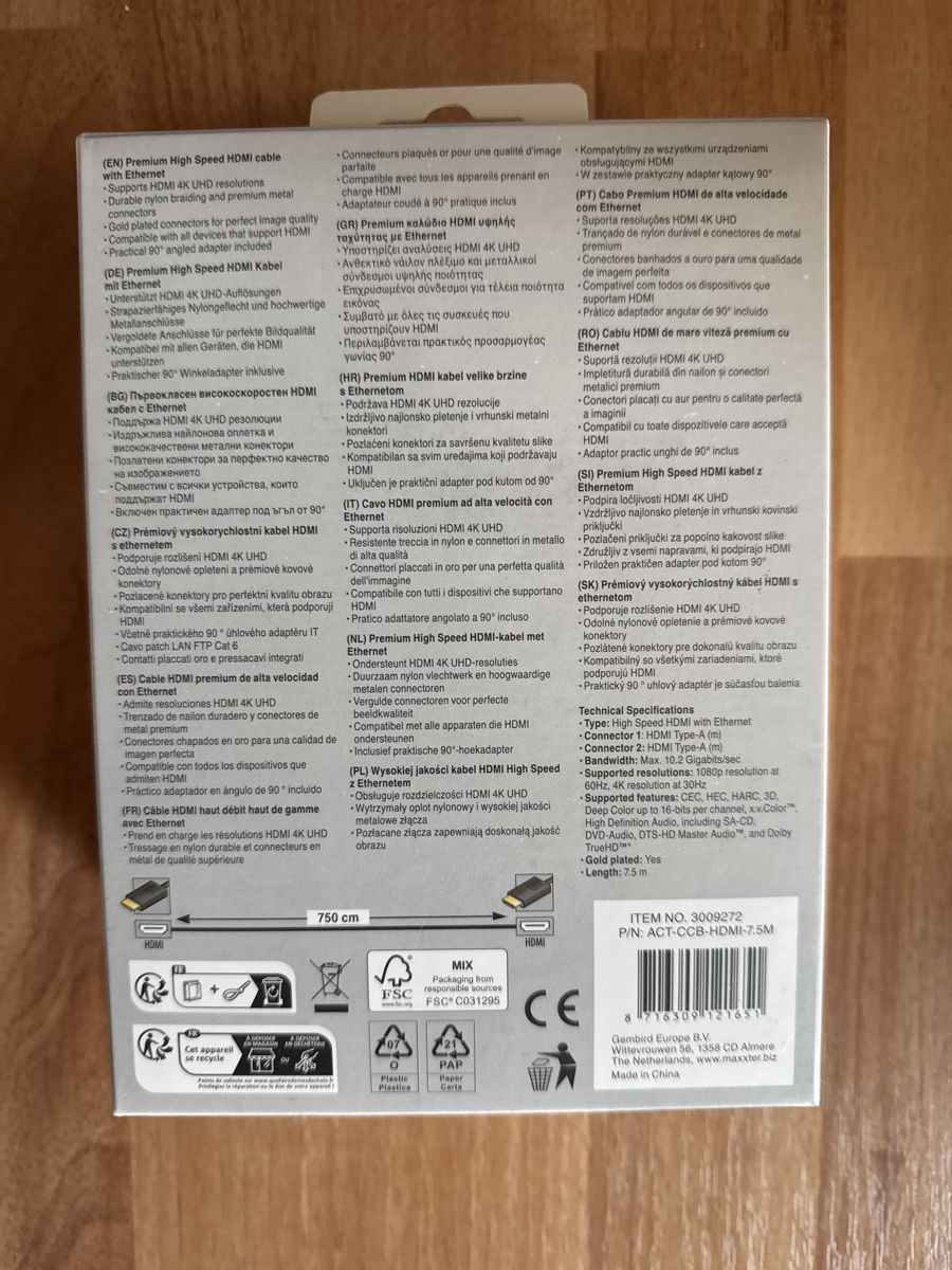 Cavi: Sologic HDMI Kabel 7.5m 4K #5 mit Adapter & Ethernet – Nuovo (secondo la descrizione) da St. Gallen venduto da mai_2lcj 1
