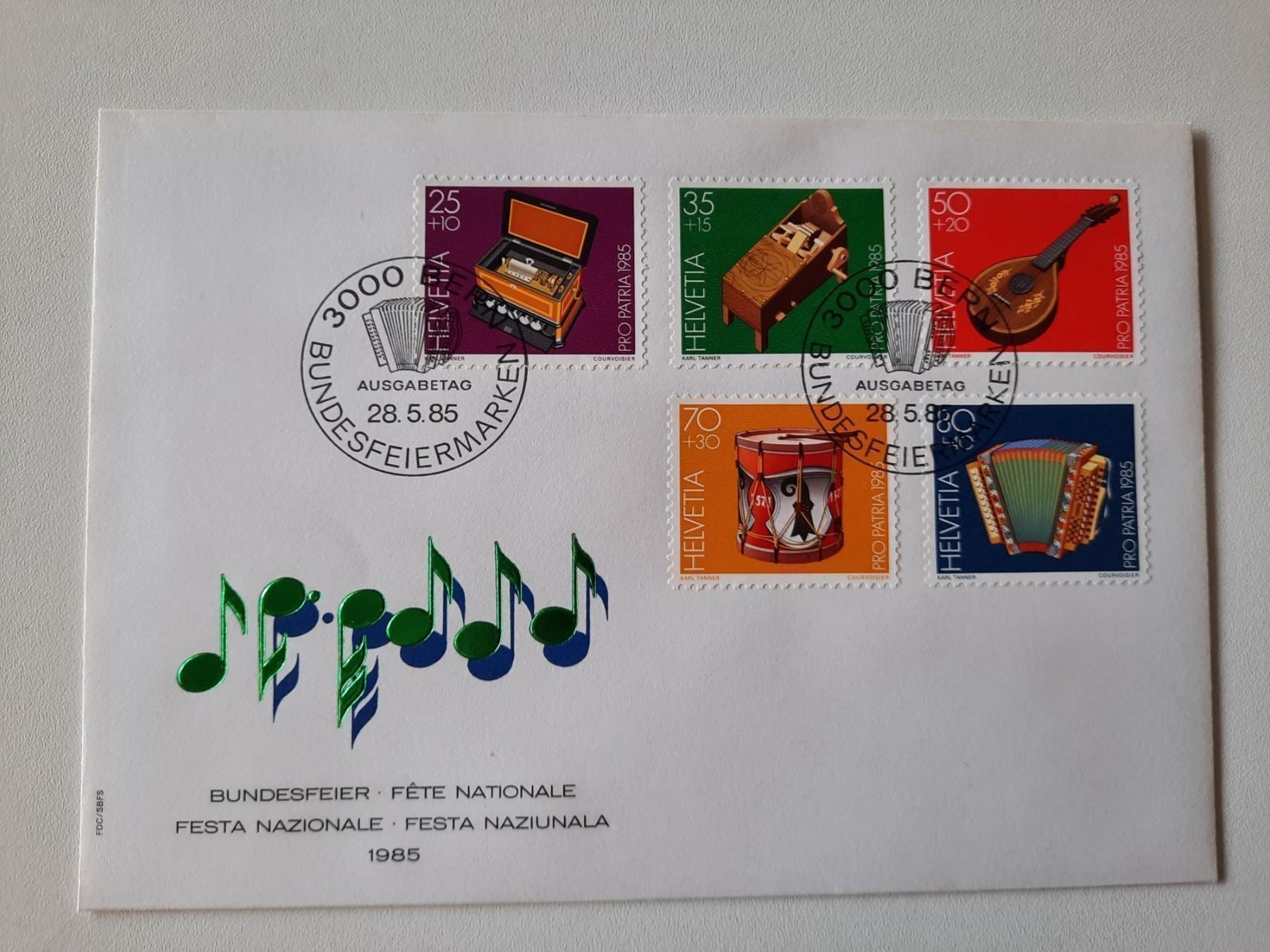 Tutti i francobolli: FDC Pro Patria 1985 – Usato da Bassersdorf venduto da Lara049