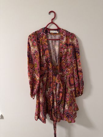 Zimmermann Kleid bunt Paisley Muster Grösse 0 sehr gut