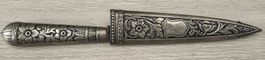 Gaucho Messer mit Scheide J. Miguellto Argentinien floral