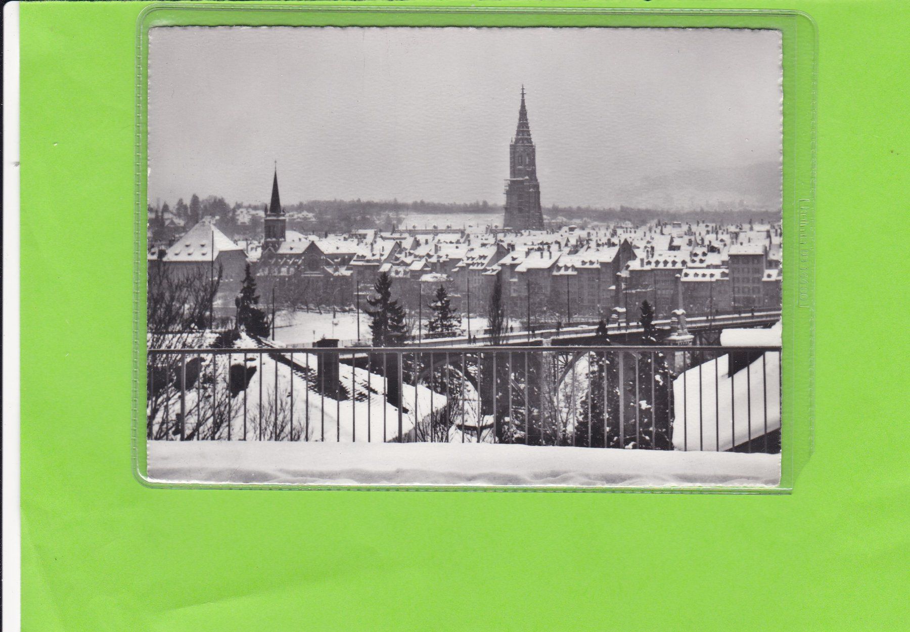 Ansichtskarten: Bern mit Münster im Winter – Gebraucht aus St. Peterzell von neckertal