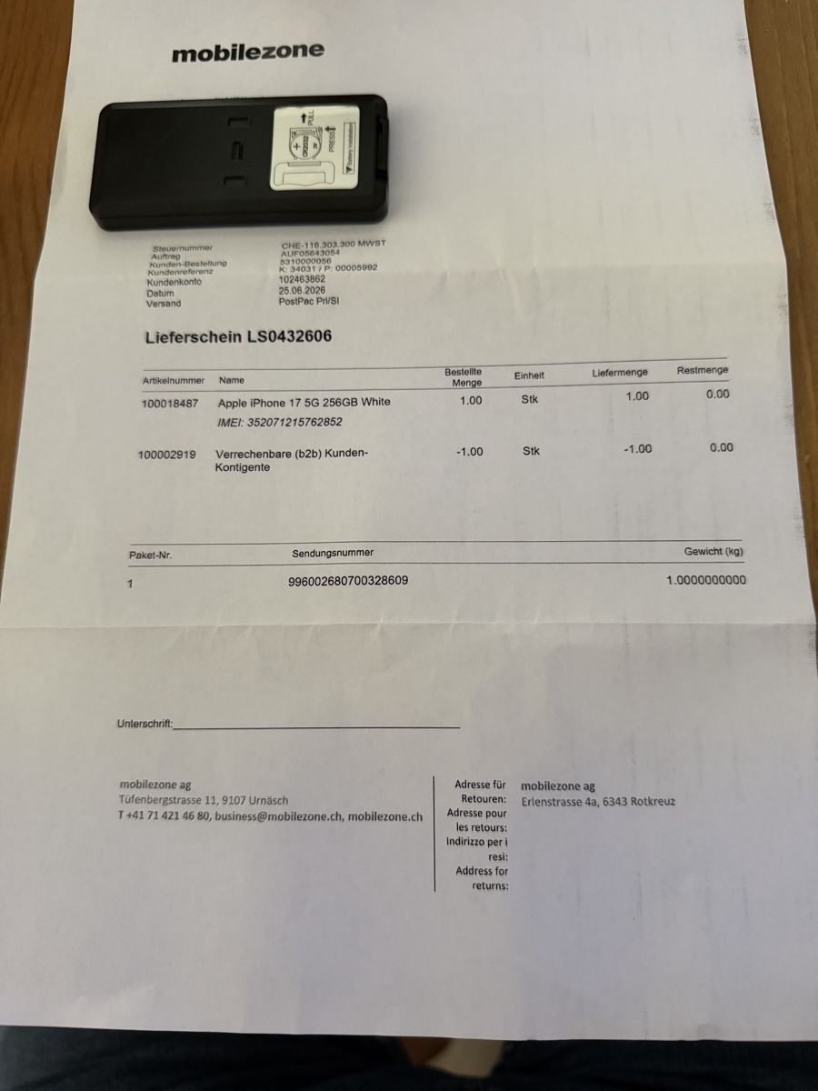 Apple Handys / Smartphones: Apple IPHONE  – Neu und originalverpackt aus Thun von Aska8 2