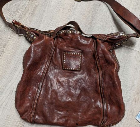 Campomaggi Ledertasche, Handtasche, Schultertasche Braun