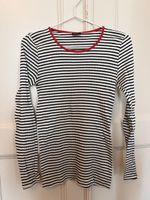 Danish cotton fitted long sleeve stripe top