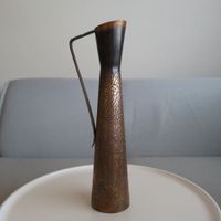 50-60er Jahren / Indien / große gravierte Messingkanne