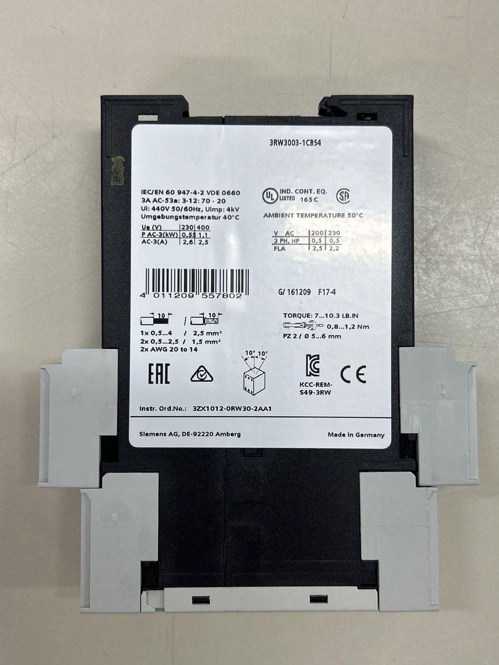 Siemens Altro per industria metallurgica: Sanftstarter Siemens 1.1kW – Usato da Saas-Grund venduto da Knabberch 2