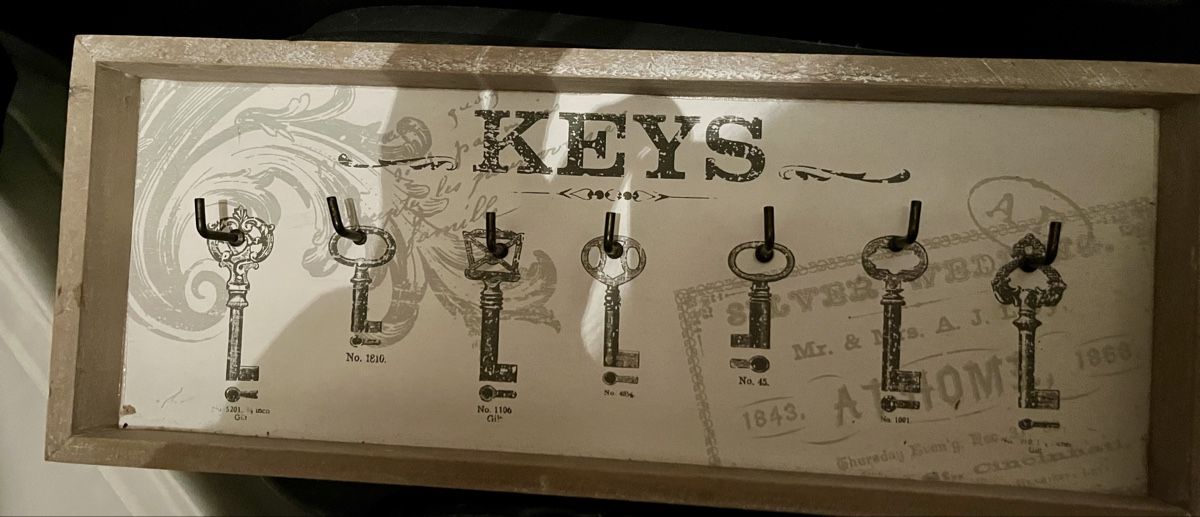 Vintage Style Key Holder - Wall Mounted - Rack With Hooks (Gebraucht ...