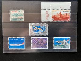Flugpost 1941-81 - Nr. 35, 36, 46-49 postfrisch
