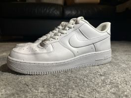 Nike Air Force 1 Sneaker weiss gebrauchter Zustand 45GR