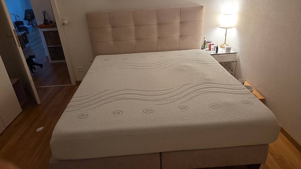 Betten: Hochwertiges Serta Boxspringbett – Gebraucht aus Belp von peppelino 3