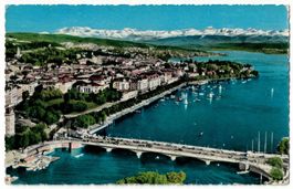 Zürich, Quaibrücke, Utoquai, gelaufen 1957