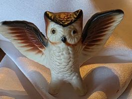 Eule Figur Porzellan Olws Wings siehe Foto