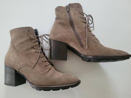 Paul Green Schnürstiefeletten taupe Gr. 38 - 5