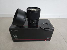 Neuwertigs Panasonic Lumix S 50mm f 1.8 Objektiv ab 1.-
