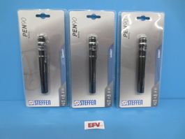 3x Steffen LED Taschenlampe Pen 90 aus Aluminium IPX4