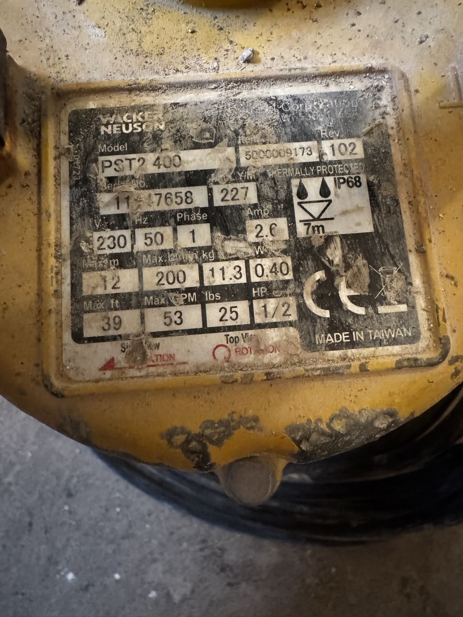 Pumpen & Teile: Tauchpumpe Wacker Neuson PST2 400 gebraucht – Gebraucht aus Uezwil von sev_2f5k 4
