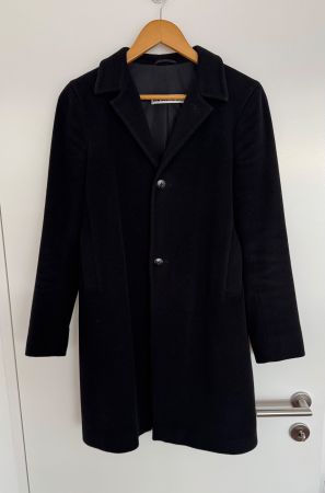 Jil Sander Damenmantel Größe 34 in schwarz