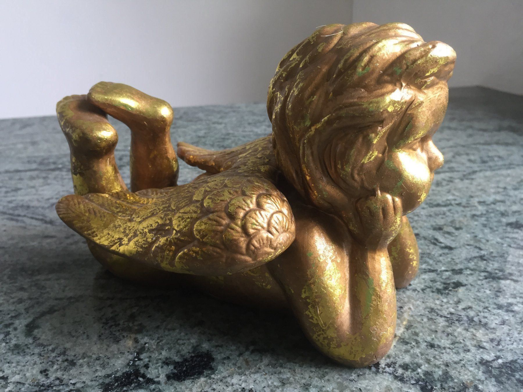Figuren: Goldener liegender Engel – Gebraucht aus Wettingen von Atollkirsche 1
