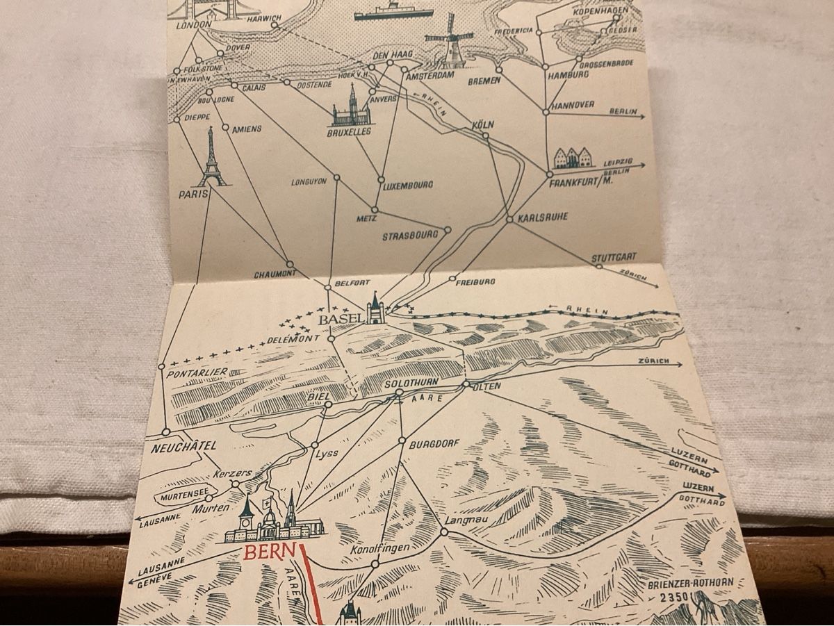 Cartoline postali: Bern Lötchberg Simplon DEPLIANT intéressant 6 p.recto- verso – Usato da Luc (Ayent) venduto da Rebouille 4