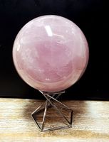 Schöne Starlight Rosenquarzkugel 83mm 795g