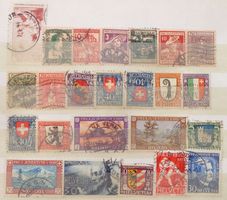 PRO JUVENTUTE: Des timbres oblitérés des années 1912 à 1932