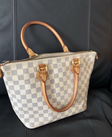 Handtasche Louis Vuitton Damier Azur gebrauchter Zustand