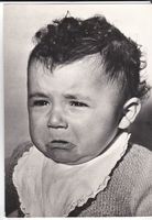 Photo Vintage Enfant Pleurant Vera Fotografia 1950 Cry Baby