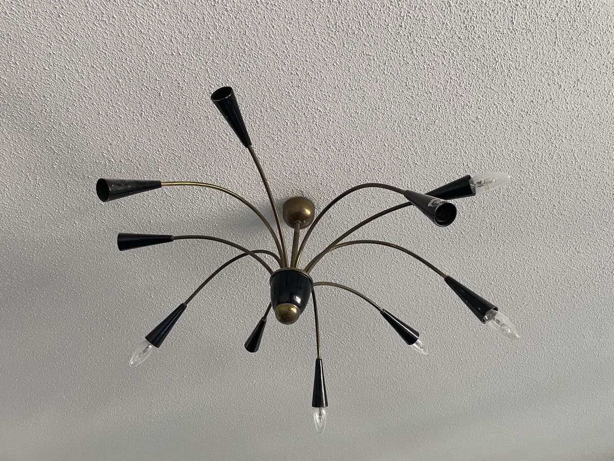 Lampadari & plafoniere: Spider Lampe Vintage gold-schwarz – Usato da Zürich venduto da ehupp 9