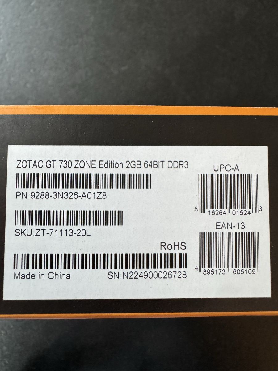 Zotac Schede grafiche: Zotac nvidia GEFORCE GT730 2GB originalverpackt – Nuovo e nell'imballaggio originale da Berneck venduto da Koenner.J 2