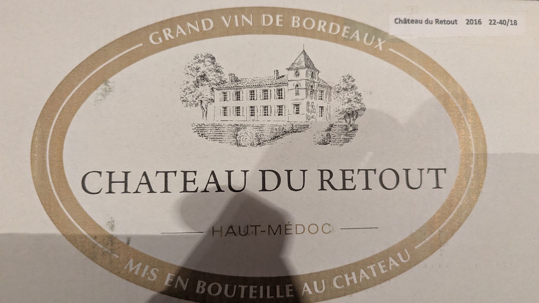 Vino: Chateau du Retout 2016 6x75cl Bordeaux – Nuovo e nell'imballaggio originale da Root venduto da Wollis