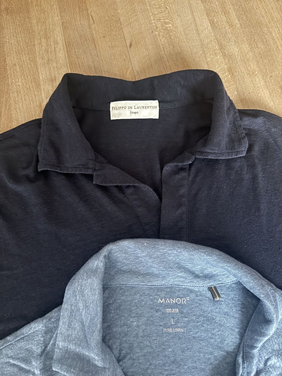 T-shirt: 2 edle Leinenshirt Herren – Nuovo (secondo la descrizione) da Kölliken venduto da deleina 2