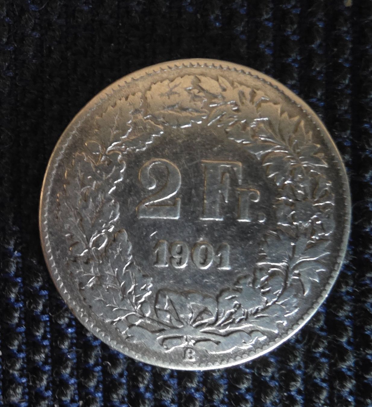 Alle Münzen: 1 STÜCK 2 FRANKEN 1901 SELTEN SILBER ORGINALBILD – Neu (gemäss Beschreibung) aus Schönenwerd von 1952kv