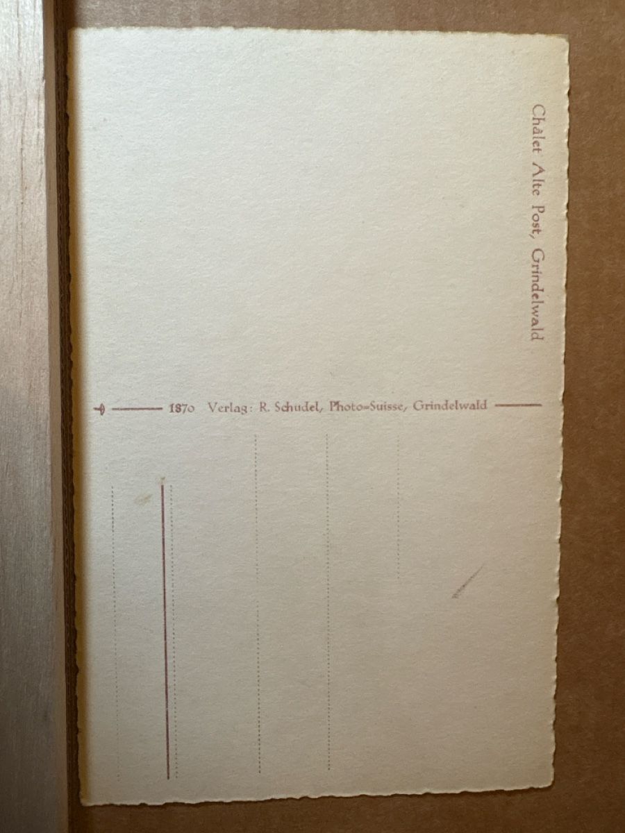Cartoline postali: AK von Châlet Alte Post / Grindelwald – Usato da Rümlang venduto da Kartenpost1 1