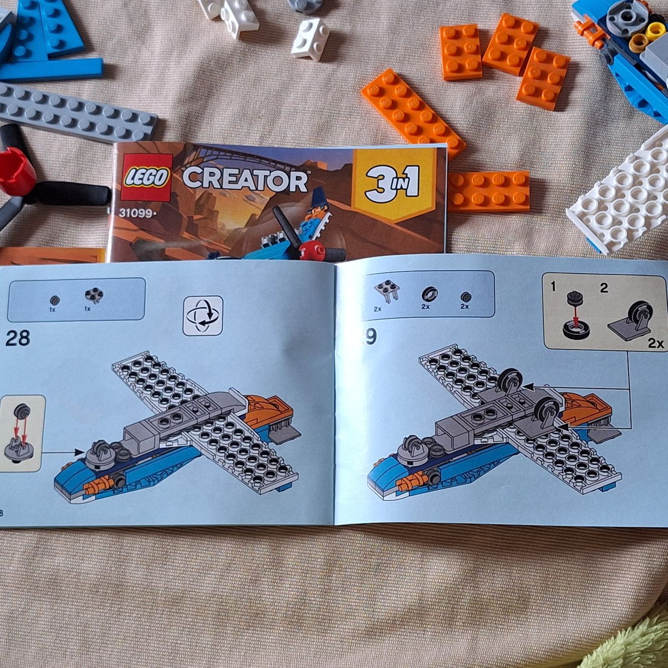 Lego Giocattoli: LEGO Creator 31099 Propellerflugzeug 3 in 1 – Usato da Hettenschwil venduto da Schneuggi2 3