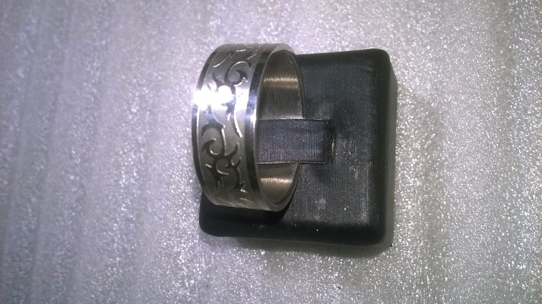 Anelli: ring edelsthal,,,silber farbe,,,glanzig und matte – Nuovo (secondo la descrizione) da Basel venduto da bijoutrie_4 3