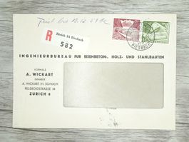 TR82 Enveloppe + Timbre Suisse 1951