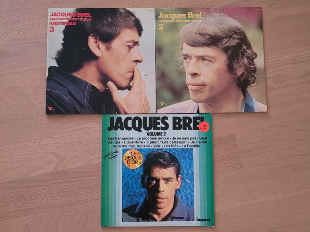 Vinyles: 3 LP  Jacques Brel – D'occasion à Martigny par MZ-67