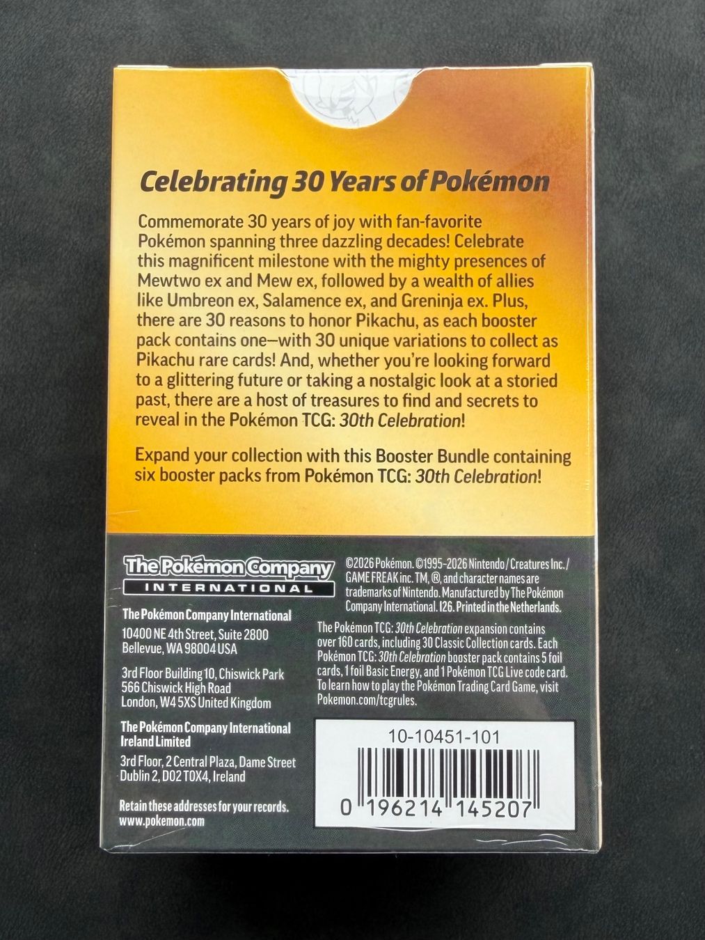 Pokémon Carte collezionabili: Booster Bundle Pokémon 30th Celebration | Sealed | EN – Usato da Aarau venduto da fgr15 1