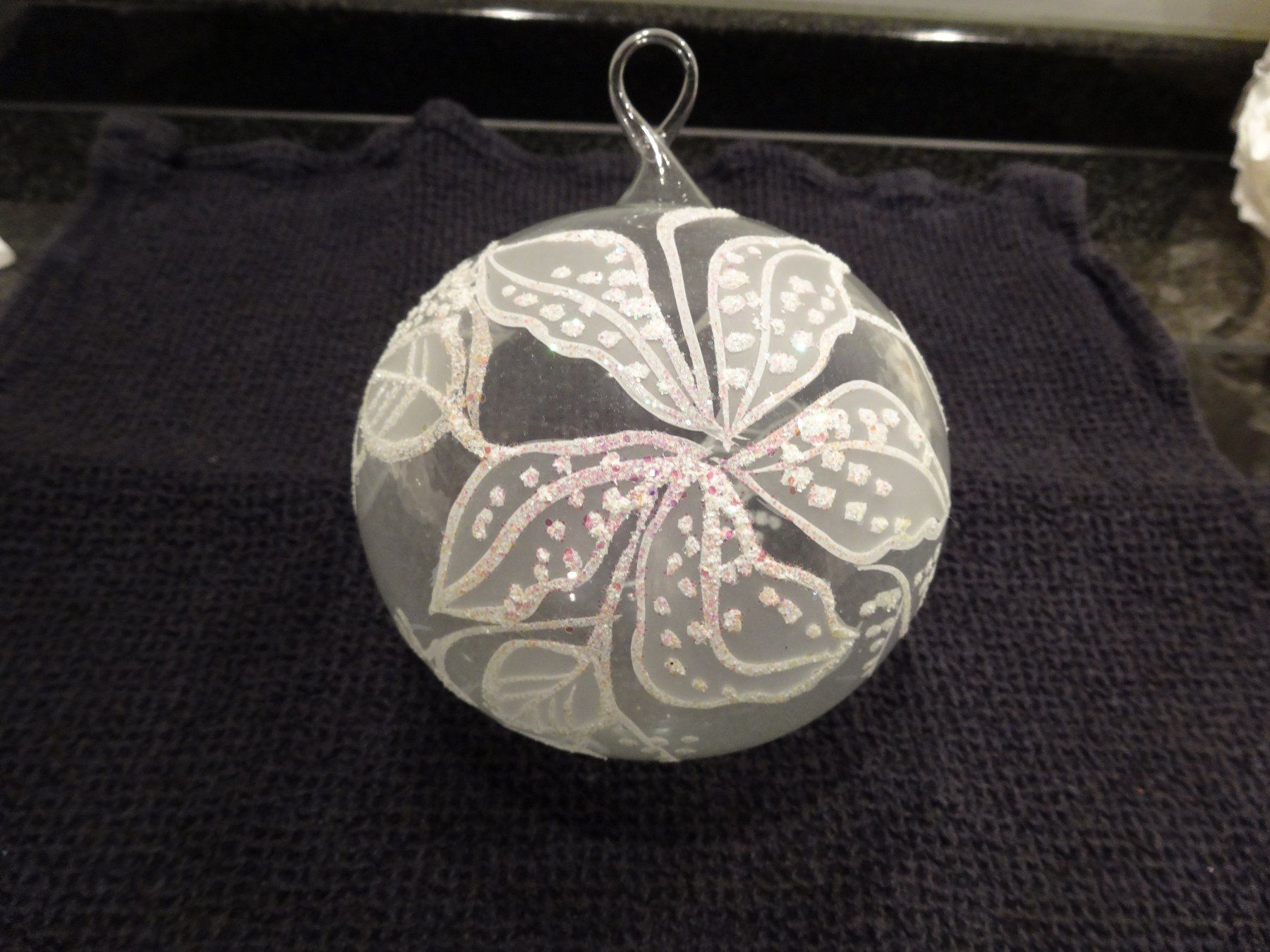 Tutte le decorazioni: Glasweihnahtkugel mit Blumenmotiv – Usato da Neerach venduto da jenny062 3