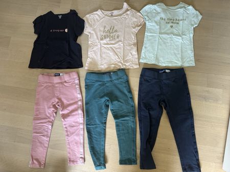 Lot de 6 vêtements été fille Kiabi et Okaidi, 24 mois/98cm