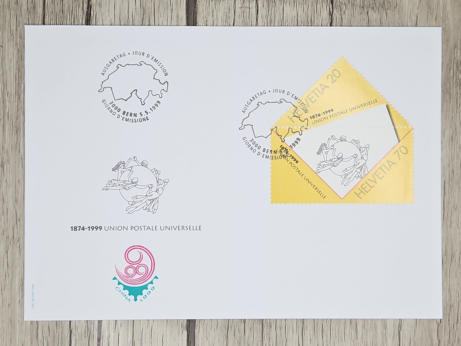 Tutti i francobolli: CL09 Enveloppe + Timbre Suisse 1999 – Usato da Cousset venduto da Patrick_Collections